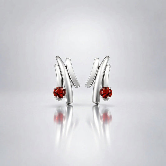 Blue Topaz and Emerald earrings in sterling silver by Joryel Vera, style E4588