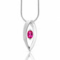 Amethyst and Blue Topaz pendant in sterling silver, style P7320 - view 10