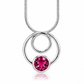 Gemstone Circle Pendant in 925 Sterling Silver | P7774PG - view 11