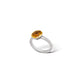 Blue Topaz and Citrine ring in sterling silver - view 2