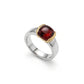 Amethyst and Blue Topaz ring in sterling silver, style R6096 - view 7