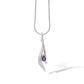 Amethyst and Blue Topaz pendant in sterling silver, style P7326 - view 6