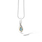 Amethyst and Citrine pendant in sterling silver, style P6546 - view 7