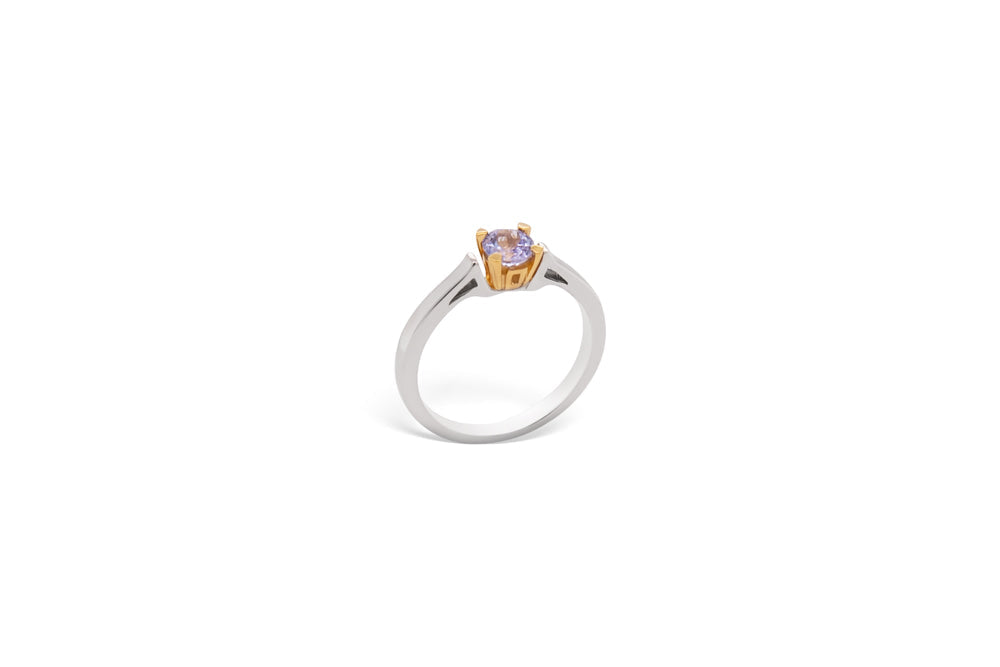 Opal and Garnet ring in sterling silver, style R7405 - view 4