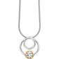 Gemstone Circle Pendant in 925 Sterling Silver | P7774PG - view 10