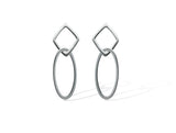 Long Silver Fashion Earring E9276 - Earring