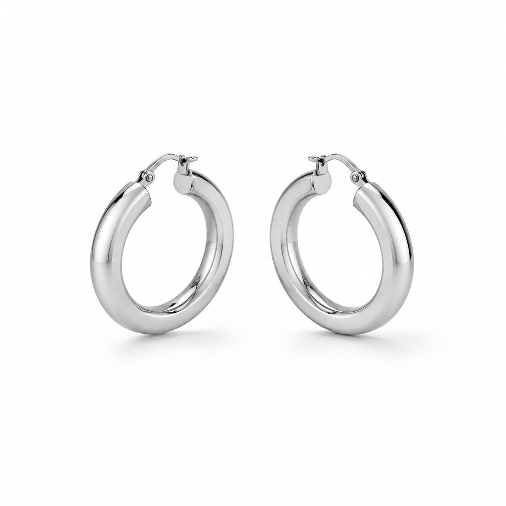 Sterling silver earrings, style E10955