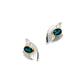 Blue Topaz and London Blue Topaz earrings in sterling silver, style E9328