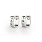 Blue Topaz earrings in sterling silver, style E6436