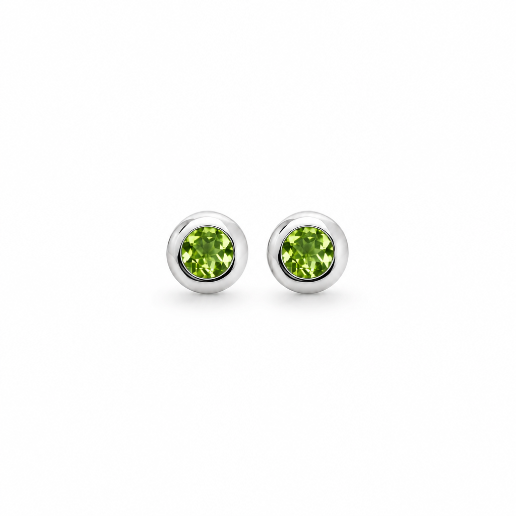 Amethyst and Blue Topaz earrings in sterling silver, style E4110