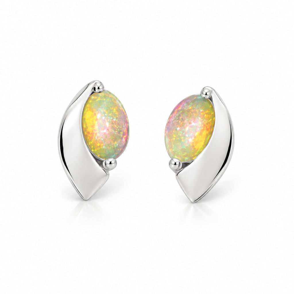 Amethyst and Blue Topaz earrings in sterling silver, style E9298 - view 6