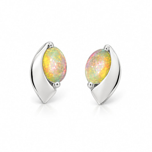 Amethyst and Blue Topaz earrings in sterling silver, style E9298 - view 6