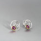 E7798 SPIRAL AMETHYST EARRING - Charizzma Jewelry