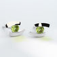 Amethyst and Blue Topaz earrings in sterling silver, style E3059 - view 7