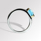 Amethyst and Blue Topaz ring in sterling silver, style R6096