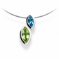 Marquise Cut Gemstone Pendant in 925 Sterling Silver | P3916 - view 5