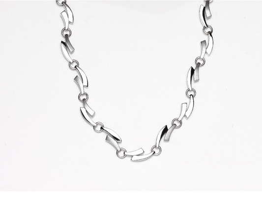 Sterling silver necklace, style N1340