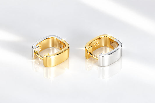Sterling silver earrings, style E2399