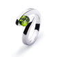 Amethyst and Blue Topaz ring in sterling silver, style R3266 - view 2
