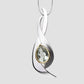 Amethyst and Citrine pendant in sterling silver, style P6546 - view 3