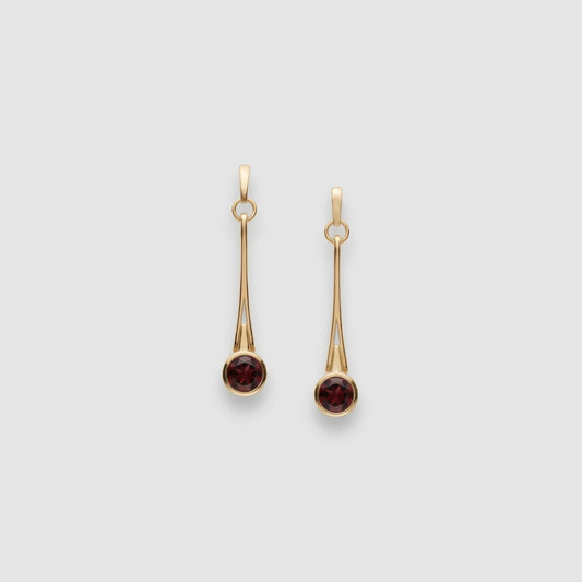 Green Amethyst and Amethyst earrings in sterling silver by Joryel Vera, style E7801 - view 4