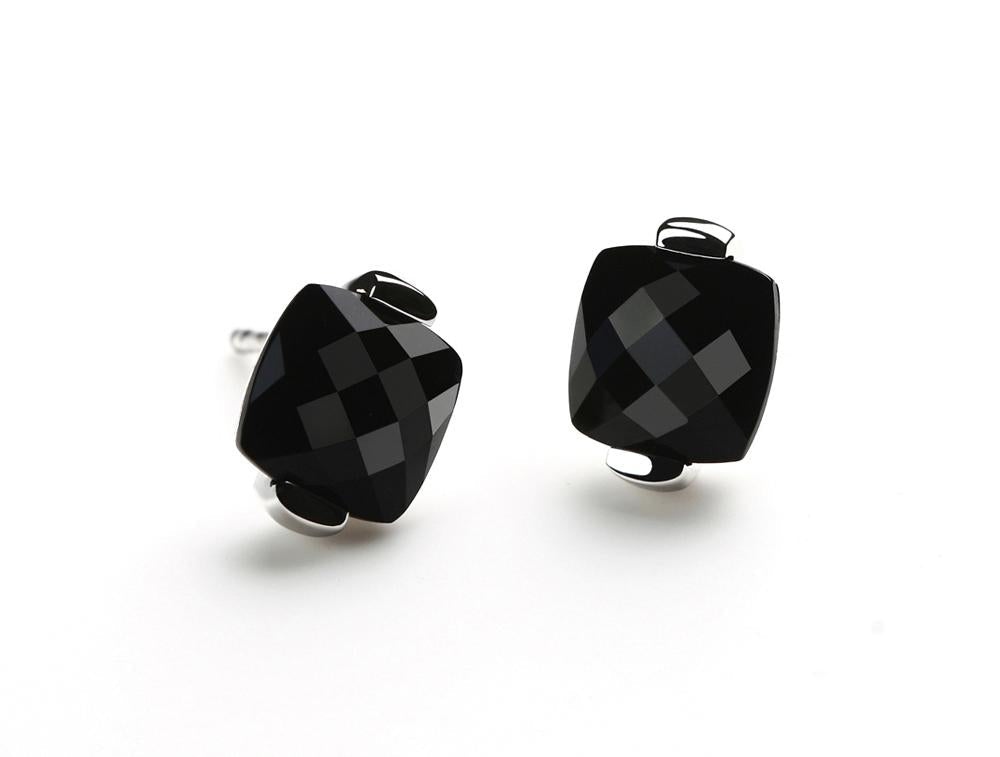 E3916  CLASSIC BLACK ONYX POST EARRING - Joryel Vera Jewelry