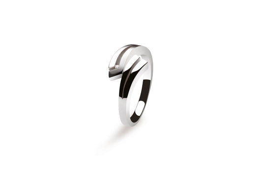 Diamond ring in sterling silver by Joryel Vera, style R5353