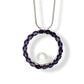 A Circle Of Gemstones W/ Pearl Earrings Set P37 - Iolite pendant - Set