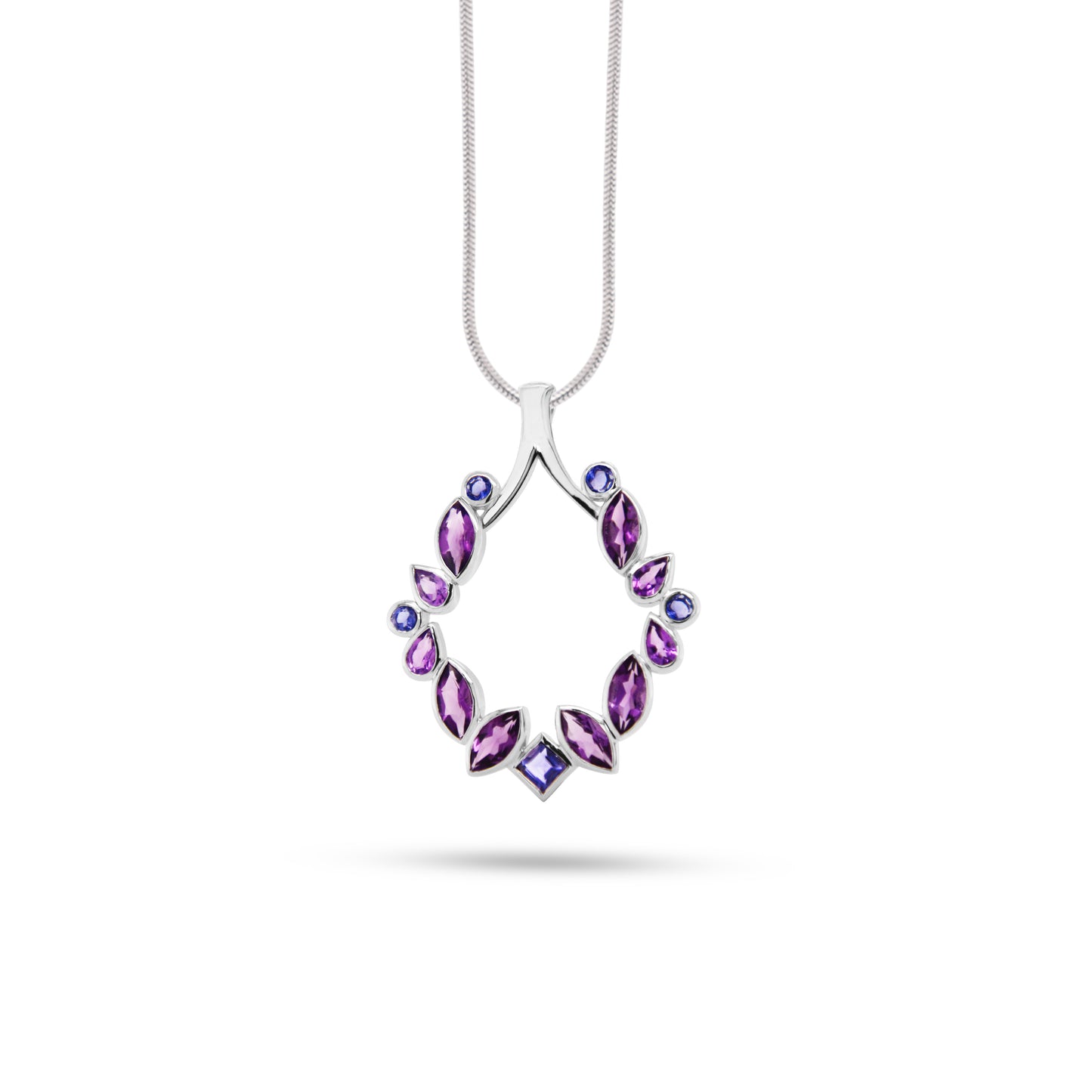P16518 Multi Color Gemstone Pendant