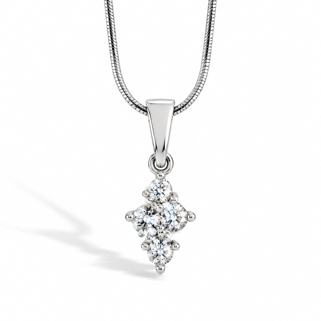 Garnet and Iolite pendant in sterling silver, style P3223