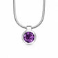 Amethyst and Blue Topaz pendant in sterling silver, style P3992 - view 7