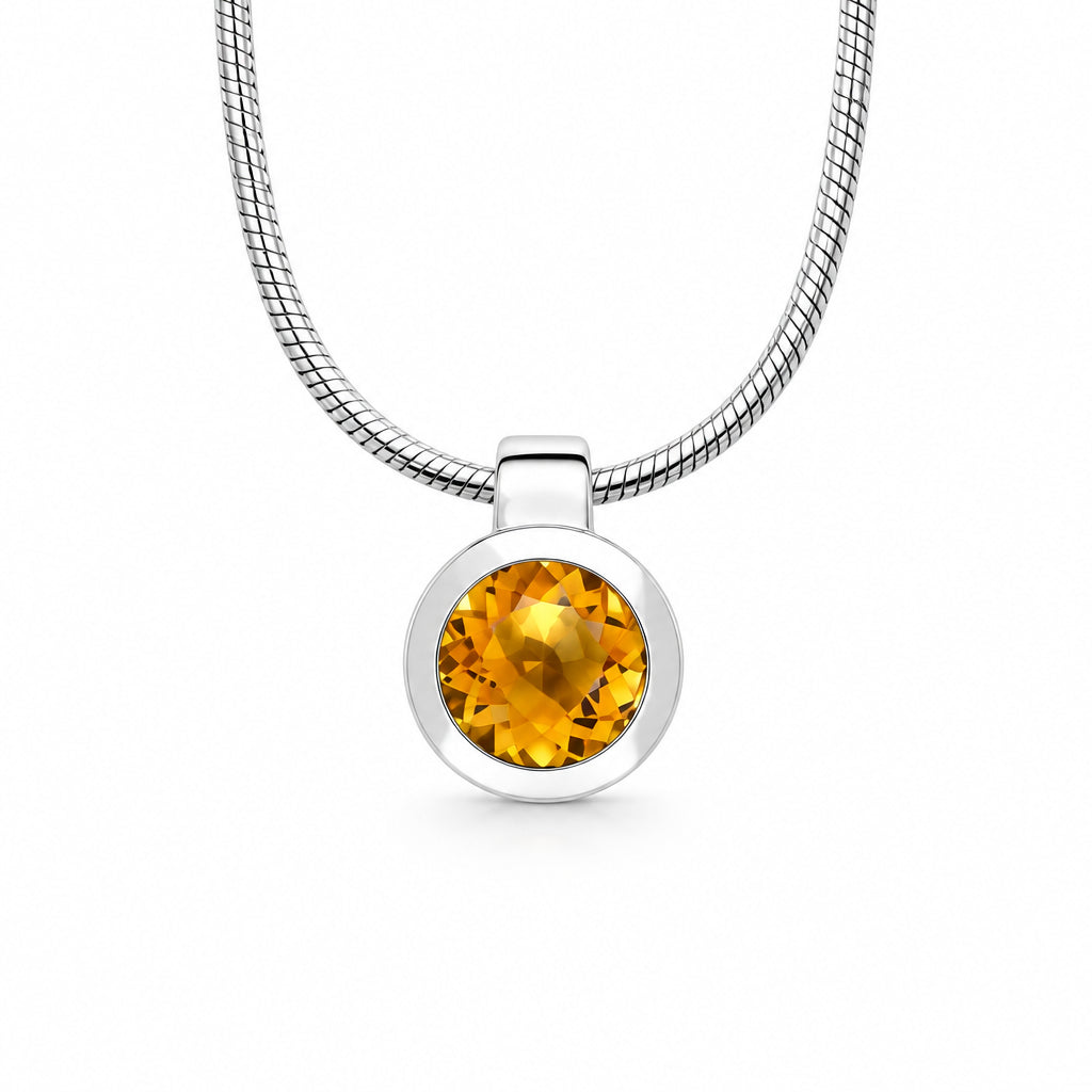 Amethyst and Blue Topaz pendant in sterling silver, style P3992 - view 4