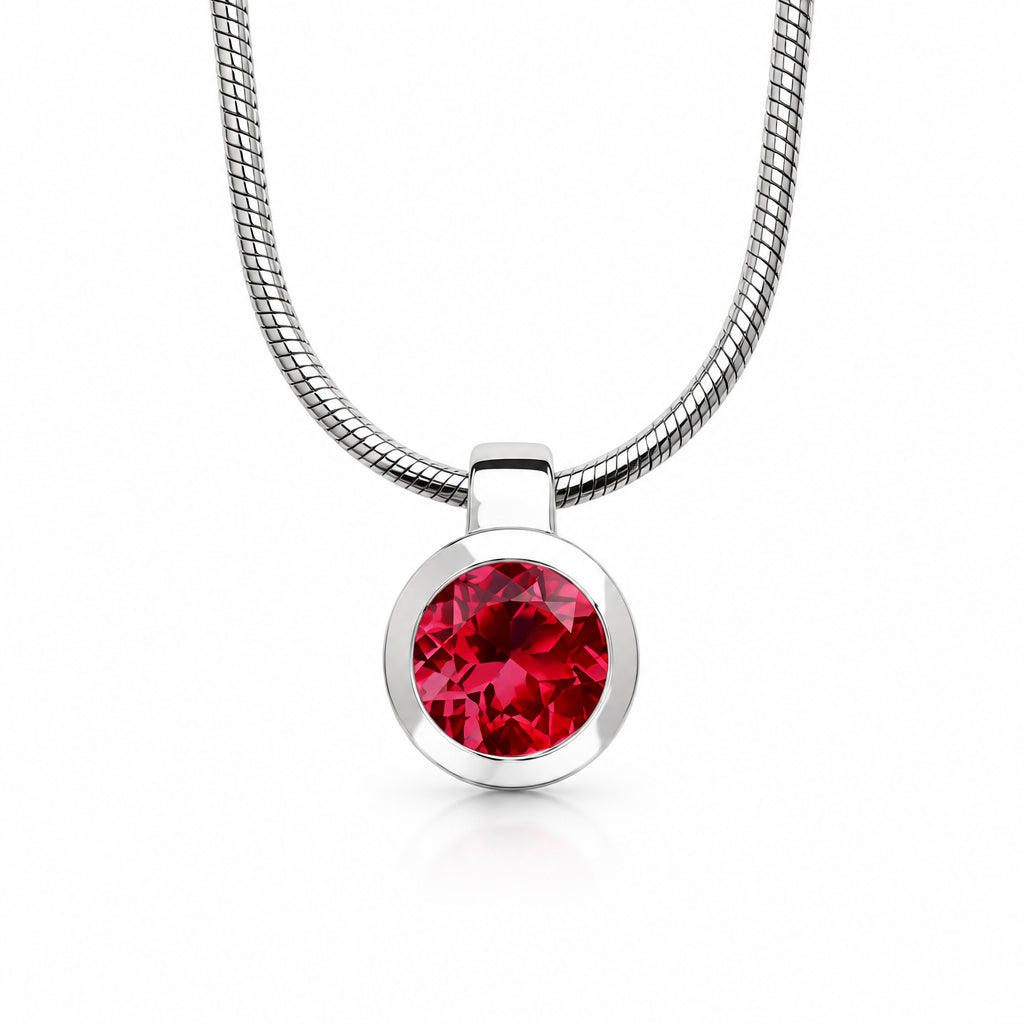 Amethyst and Blue Topaz pendant in sterling silver, style P3992 - view 5
