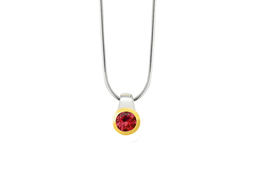 Amethyst and Blue Topaz pendant in sterling silver, style P3992