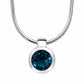 Amethyst and Blue Topaz pendant in sterling silver, style P3992 - view 6