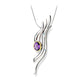 Amethyst and Blue Topaz pendant in sterling silver, style P6115 - view 4