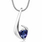 Blue Topaz and Iolite pendant in sterling silver, style P7311 - view 4