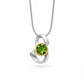 Amethyst and Blue Topaz pendant in sterling silver, style P7314 - view 9