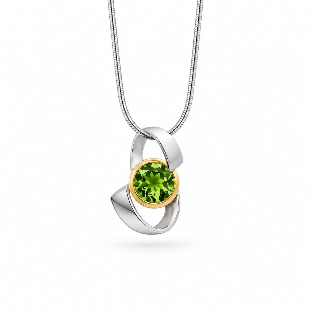 Amethyst and Blue Topaz pendant in sterling silver, style P7314 - view 9