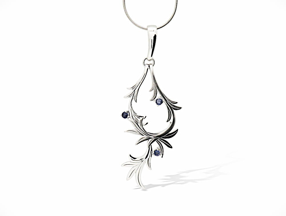 Natures Gemstone Pendant in 925 Sterling Silver | P7324