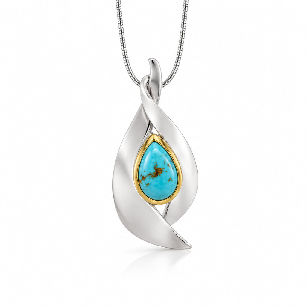 Amethyst and Citrine pendant in sterling silver, style P7365