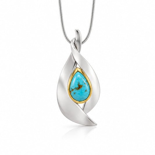 Amethyst and Citrine pendant in sterling silver, style P7365