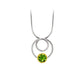 Citrine and London Blue Topaz pendant in sterling silver - view 6