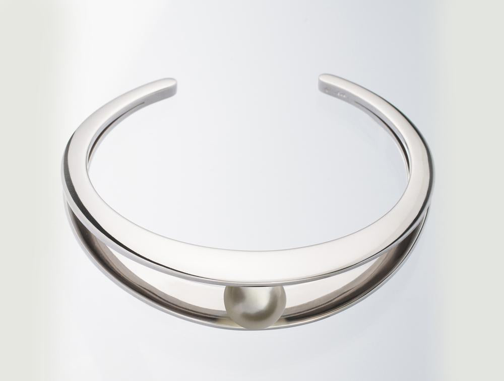Yellow Pearl bracelet in sterling silver, style B1969 - view 3