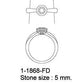 Opal and Rhodolite Garnet ring in sterling silver, style R1868 - view 3