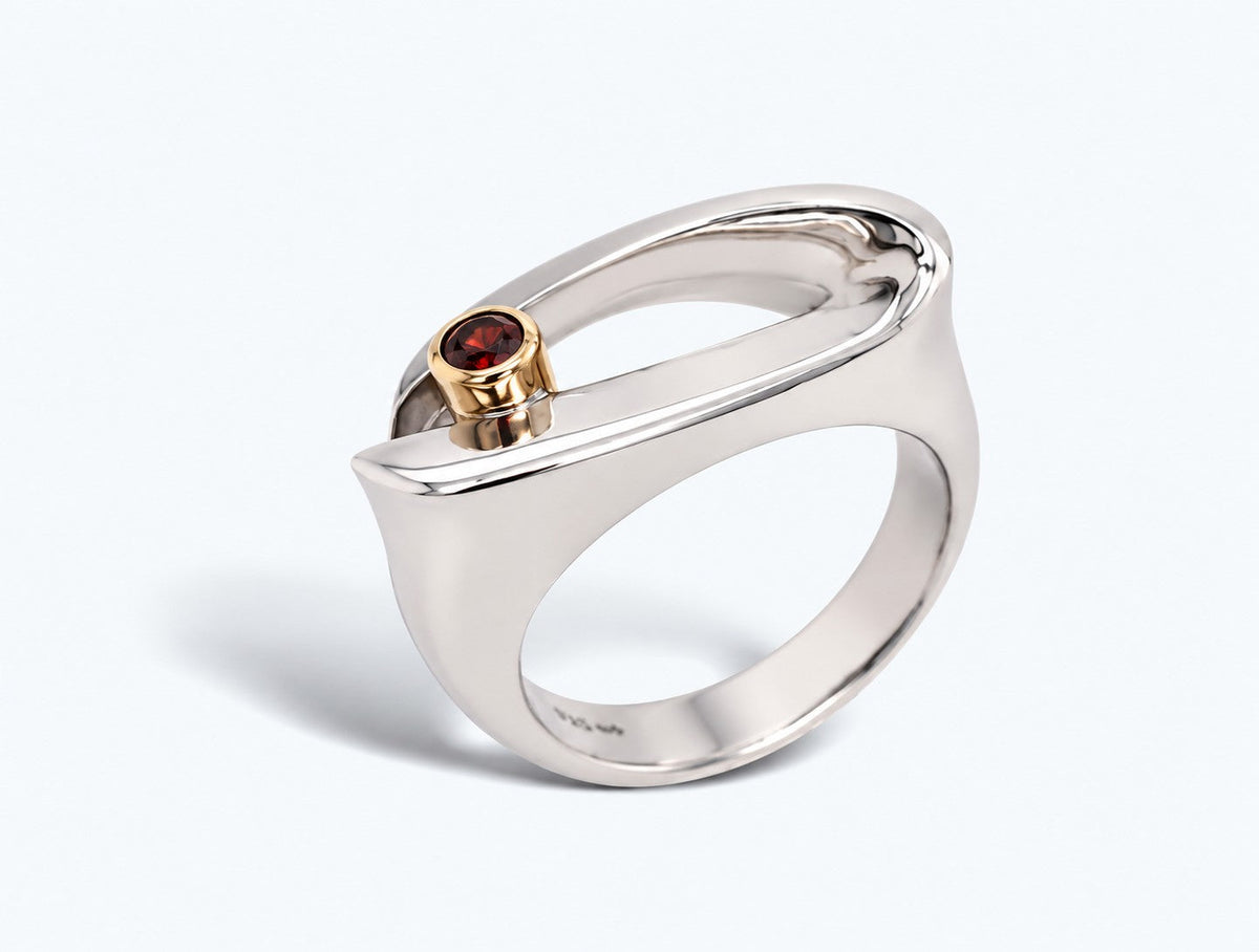 Artistic Gemstone Ring in 925 Sterling Silver | R2858