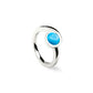 Amethyst and Blue Topaz ring in sterling silver, style R4285 - view 7