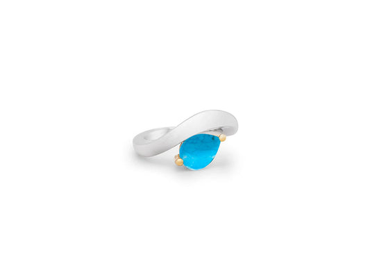 Versatile Gemstone Stack Ring R6976 - R6976 Turquoise - Ring