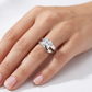 Faceted Cushion Cut Gemstone Ring in 925 Sterling Silver | R5825