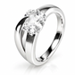 Faceted Cushion Cut Gemstone Ring in 925 Sterling Silver | R5825